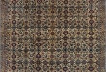 Extra Large Persian Kirman Botanic Handmade Wool Rug BB7220