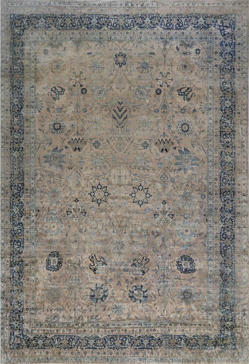 Authentic Large Persian Kirman Rug BB7219