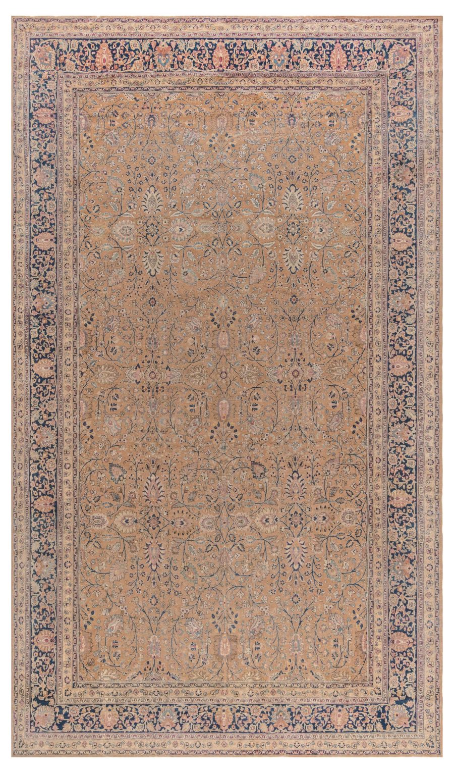 Vintage Persian Tabriz Handmade Wool Rug BB7724