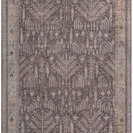 Antique Oushak Turkish Floral Allover Pale Sand Hand-Knotted Wool Rug – Circa 1920 BB6730