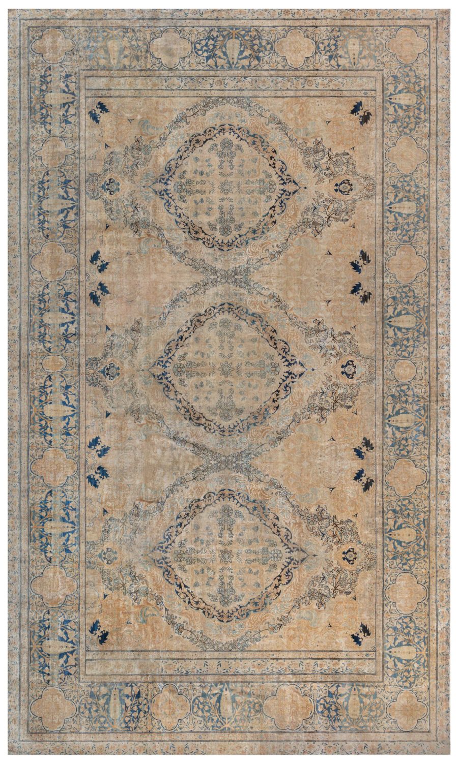 Authentic 19th Century Persian Kirman Carpet BB7176