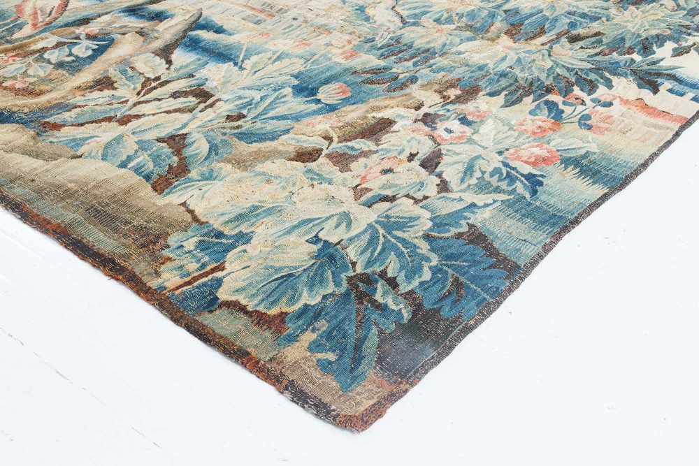 Authentic 18th Century Verdure Tapestry “Fragment” Rug BB6642
