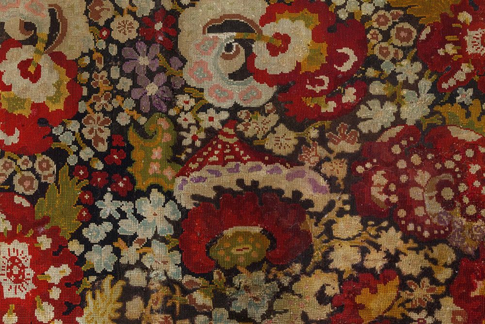 19th Century English Needlework Rug BB6645