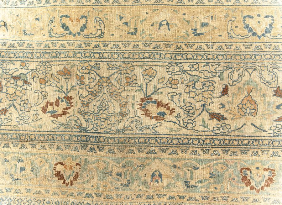 High-quality Oversized Persia Blue, Brown, Beige Handmade Wool Rug BB6791