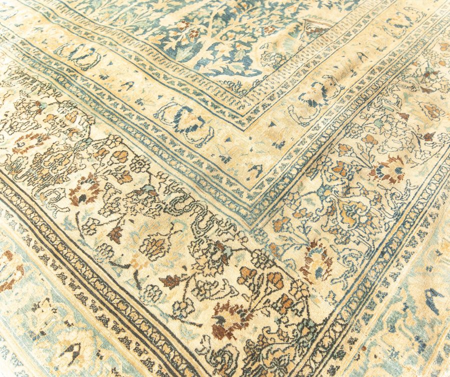 High-quality Oversized Persia Blue, Brown, Beige Handmade Wool Rug BB6791