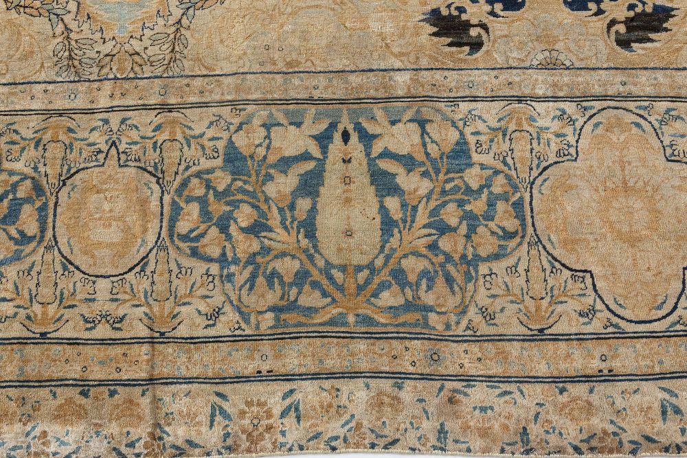 Authentic 19th Century Persian Kirman Carpet BB7176