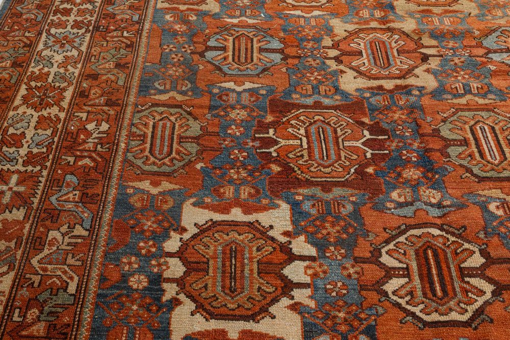 Early 20th Century Persian Malayer Hand Knotted Wool Rug (Size Adjusted) BB7181