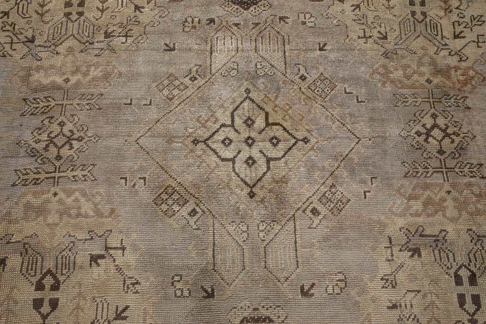 Authentic Early 20th Century Turkish Oushak Rug BB7183