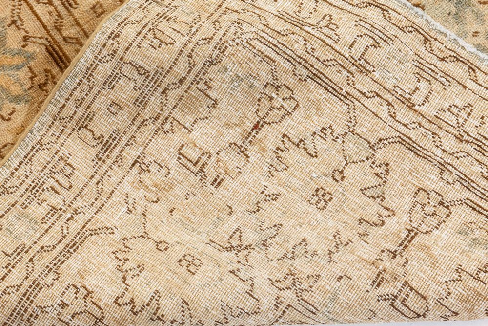 Authentic Early 20th Century Persian Tabriz Handmade Wool Rug BB7200