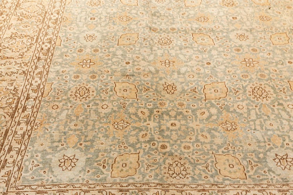 Authentic Early 20th Century Persian Tabriz Handmade Wool Rug BB7200