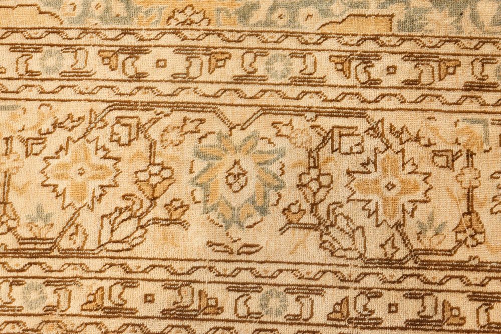 Authentic Early 20th Century Persian Tabriz Handmade Wool Rug BB7200
