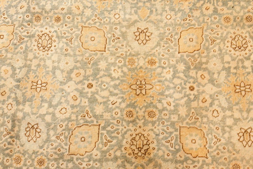Authentic Early 20th Century Persian Tabriz Handmade Wool Rug BB7200