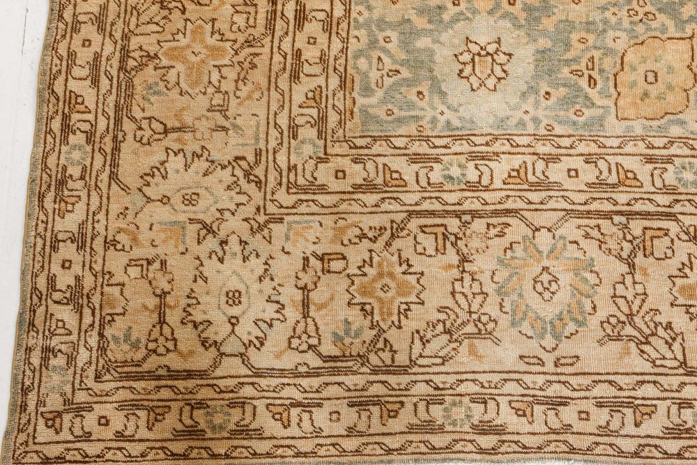 Authentic Early 20th Century Persian Tabriz Handmade Wool Rug BB7200