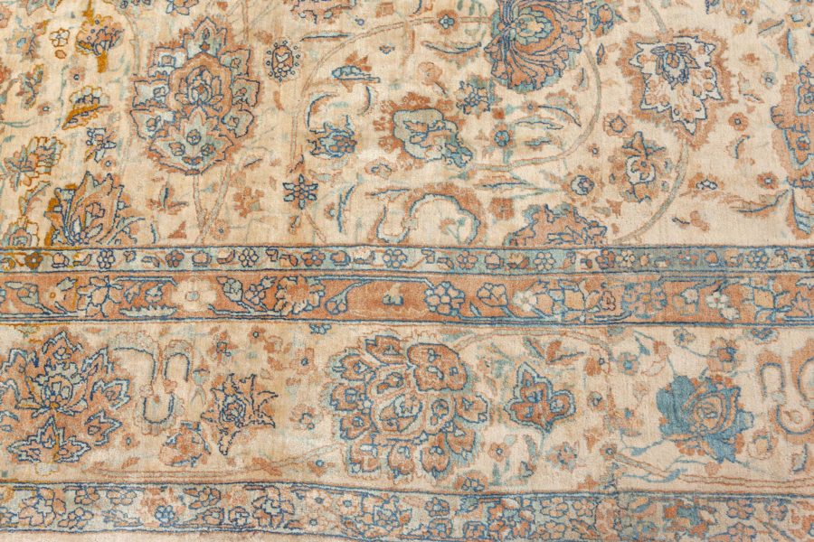 Vintage Indian Botanic Handmade Wool Rug BB7717