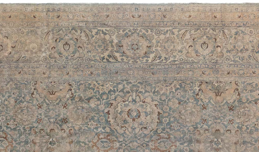 Antique Kirman Botanic Handwoven Wool Rug BB7206