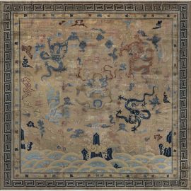 Vintage Hand-Knotted Rug BB7135