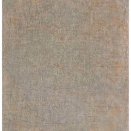 Irish Arts & Crafts Vintage Abstract Cream Beige Hand-Knotted Wool Rug BB6754