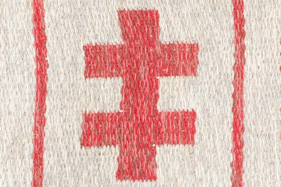 Vintage Swedish Flat-Weave Rug BB6883