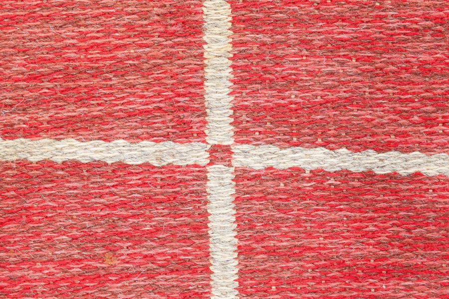 Vintage Swedish Flat-Weave Rug BB6883
