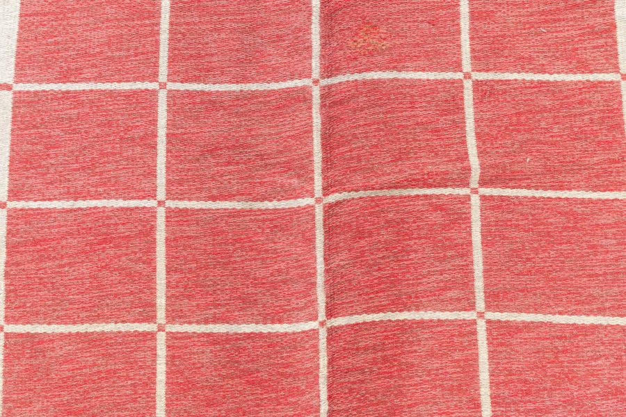 Vintage Swedish Flat-Weave Rug BB6883