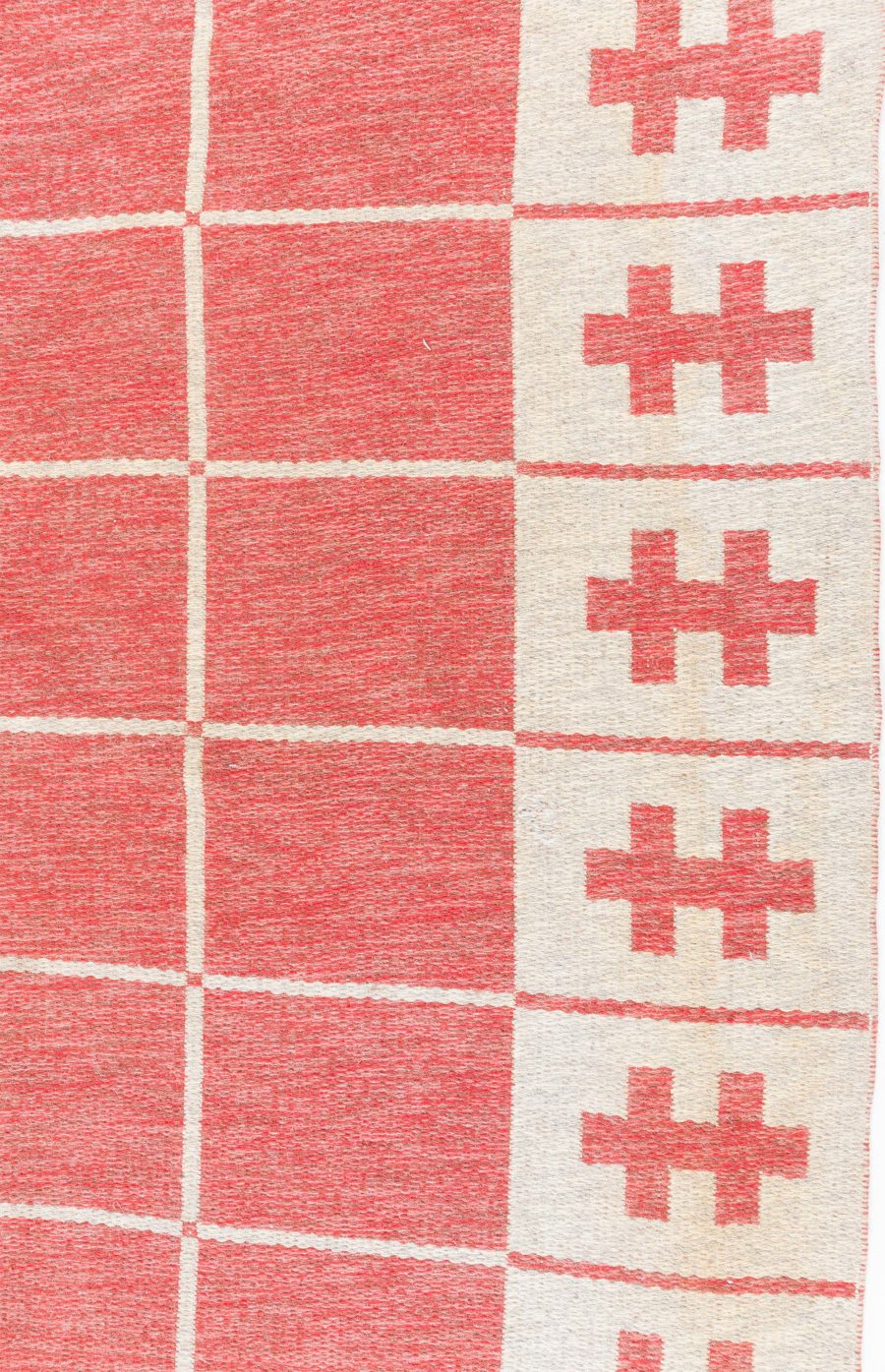 Vintage Swedish Flat-Weave Rug BB6883