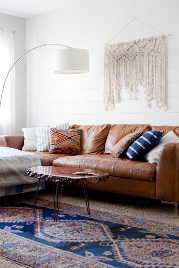 statement rugs, klim oriental rug in living room