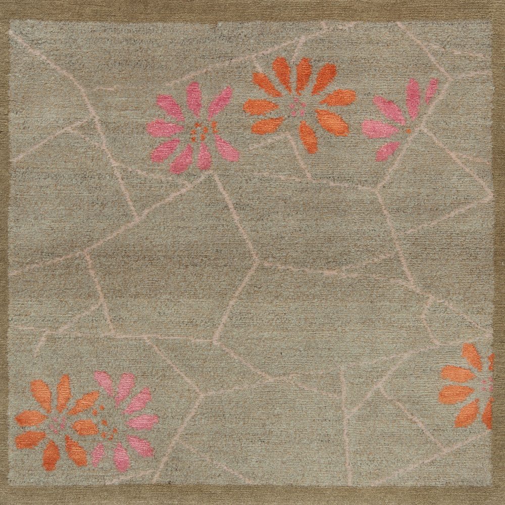 Floral Custom Rug Design S12687