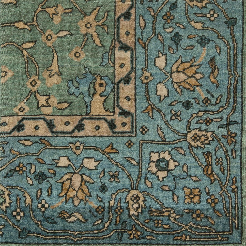 Custom Rug – Blue-Green Gem S14580