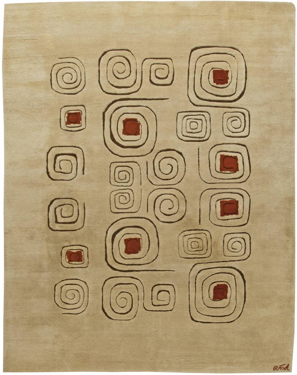 Bauhaus “Churros” Rug by Olga Fisch BB6072