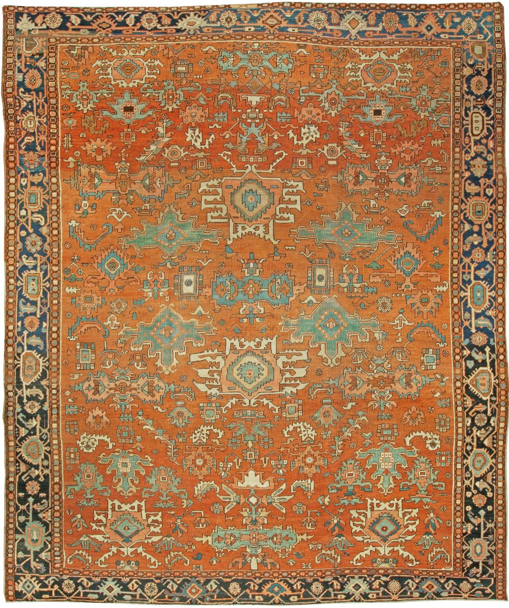 Antique Persian Heriz Rug BB5792