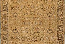 Authetic Indian Amritsar Tan, Brown Hand-knotted Wool Rug BB5769