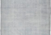 High-quality Vintage Blue, Ivory Indian Flat-Weave Rug BB6529