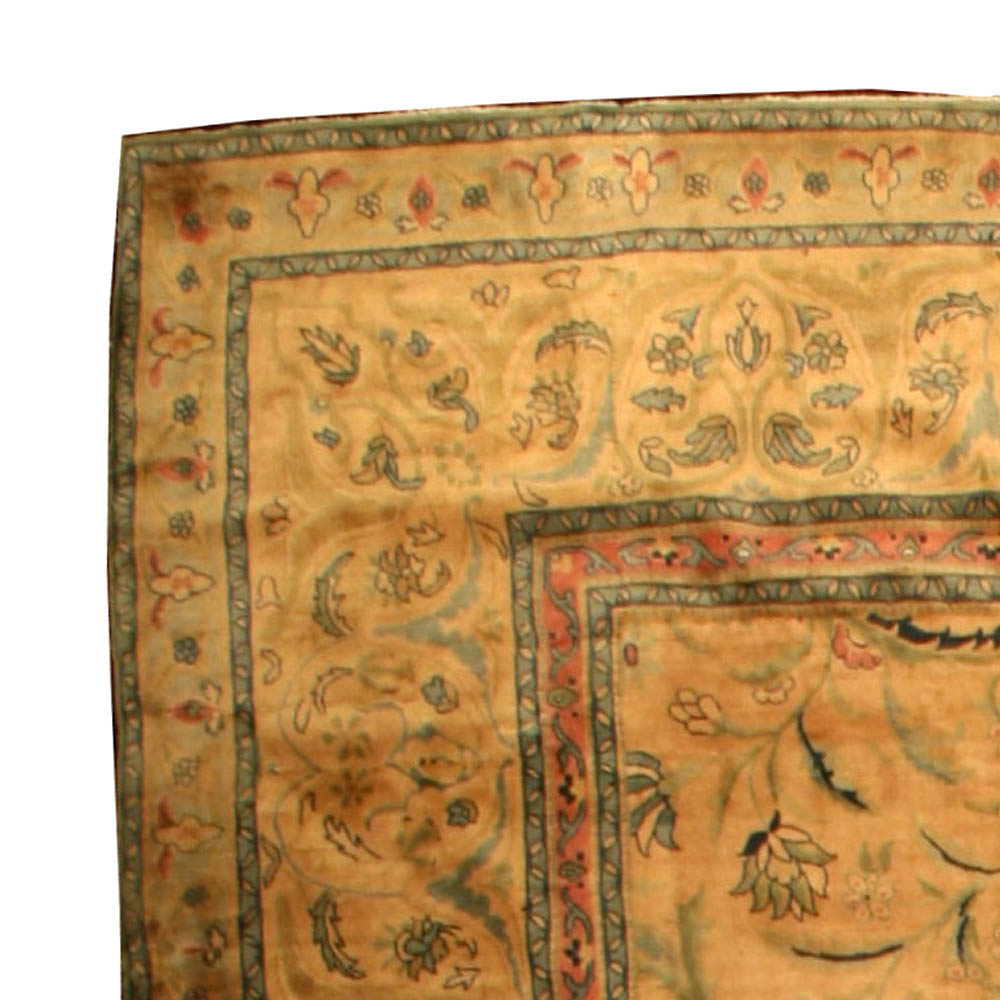 Oversized Antique Indian Handmade Wool Carpet BB2855