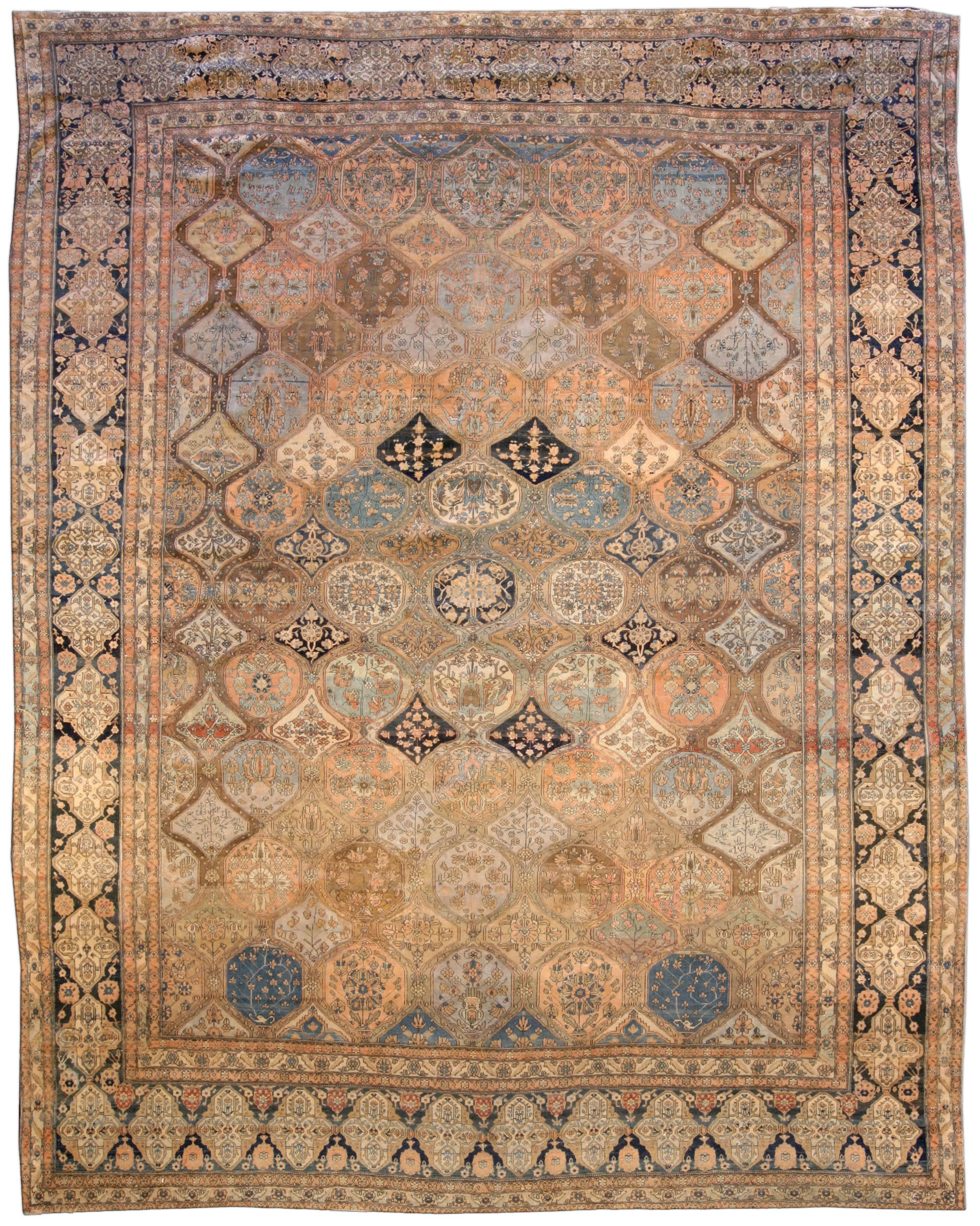 Antique Persian Kashan Rug BB3801 by DLB