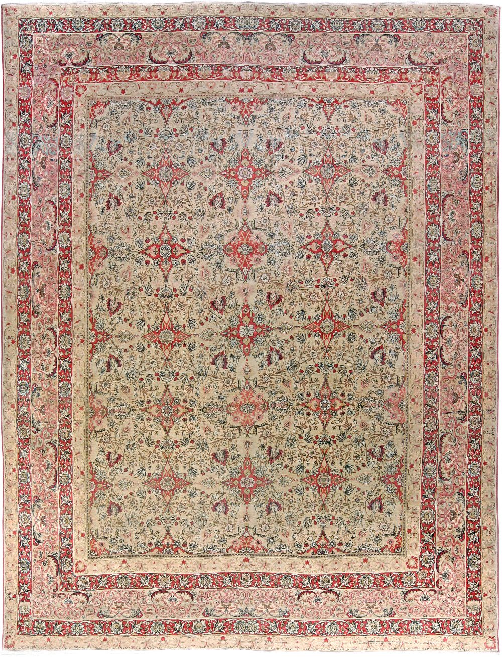 Antique Persian Kirman Carpet BB4575