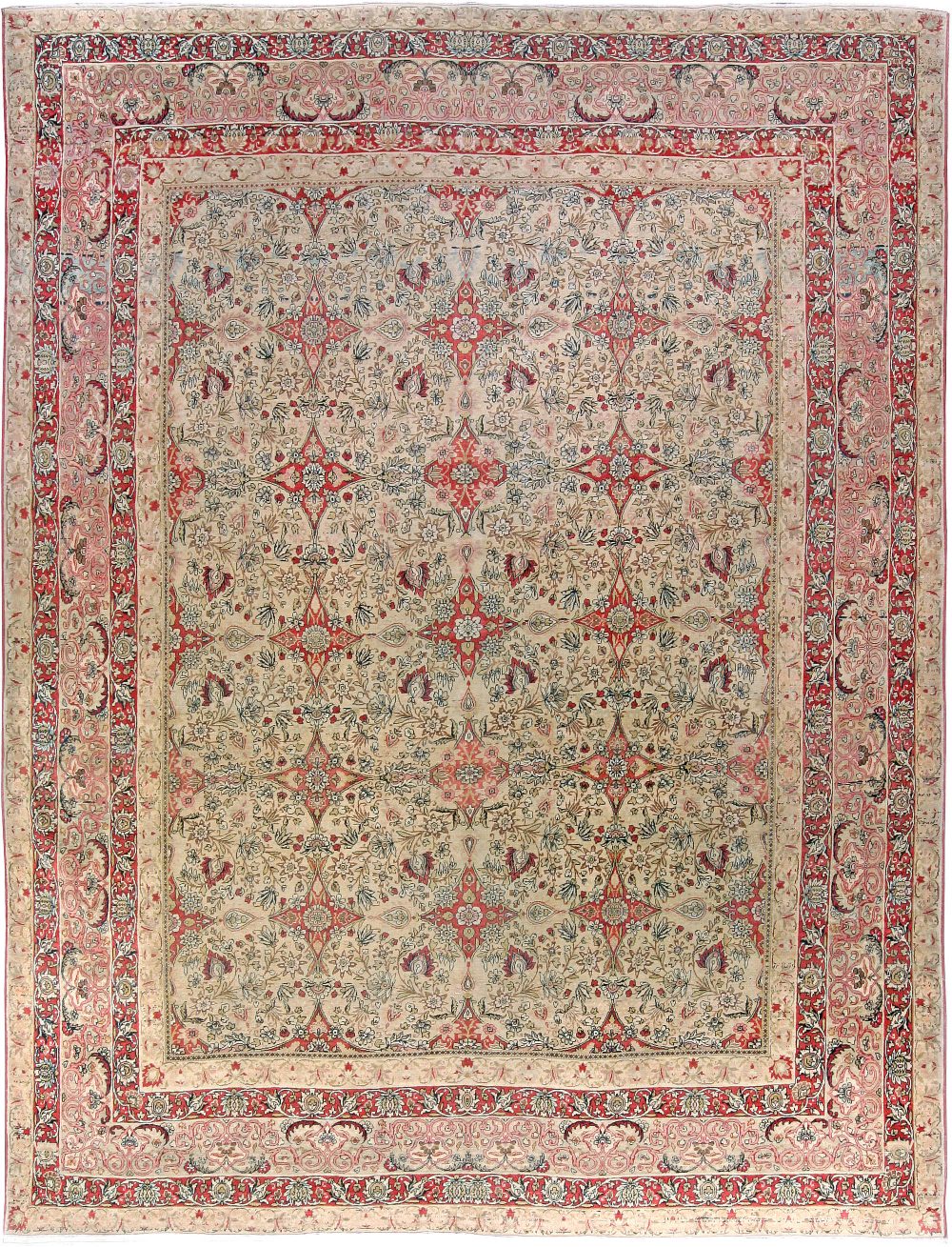 Antique Persian Kirman Carpet BB4575