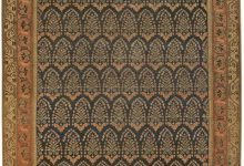 Antique Persian Malayer <mark class='searchwp-highlight'>Orange</mark> Handwoven Wool Rug BB6027
