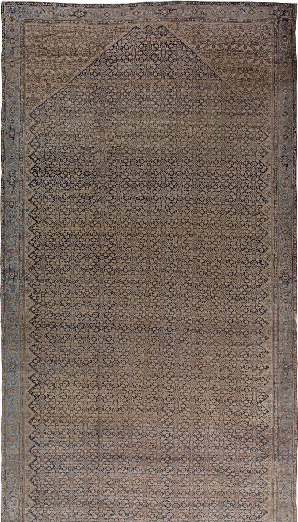 Antique Persian Malayer gallery Carpet BB4473