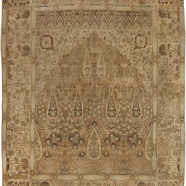 Antique Persian Tabriz Handwoven Wool Rug BB4134