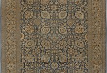 Vintage Persian Tabriz Botanic Handmade Wool Carpet BB1665