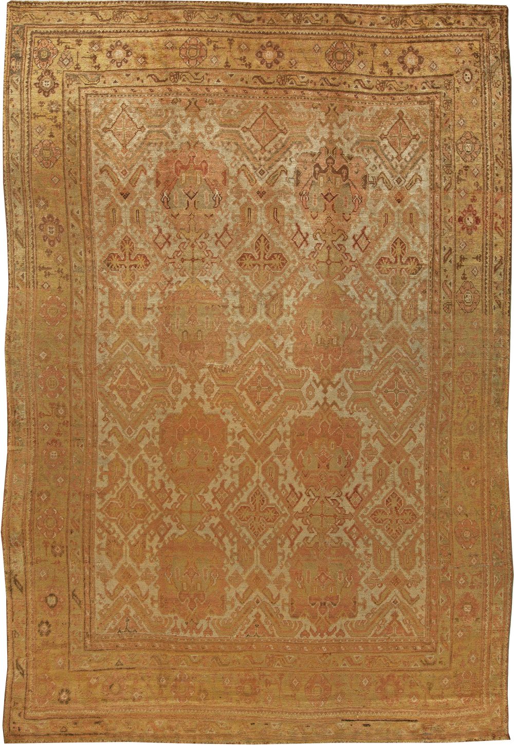 Vintage Turkish Oushak Carpet BB0427