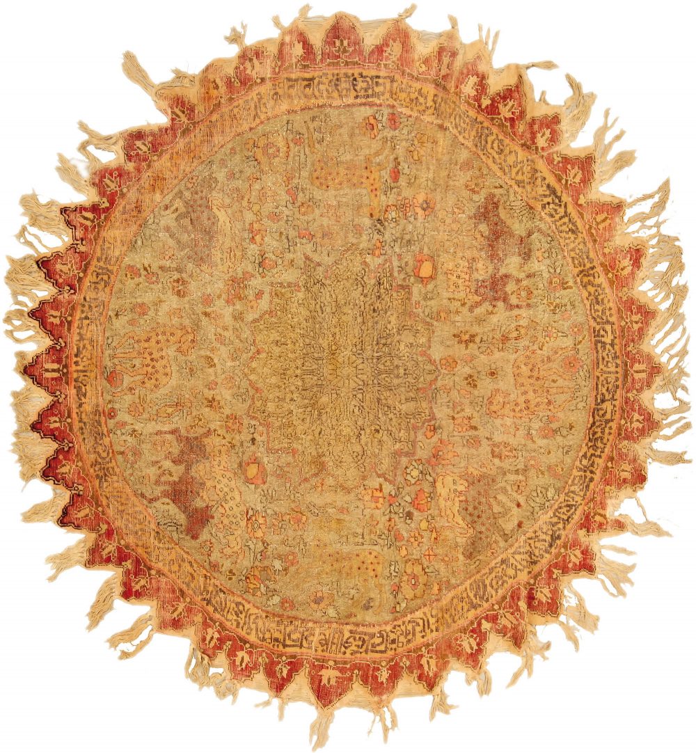 Antique Round Turkish Rug BB5217