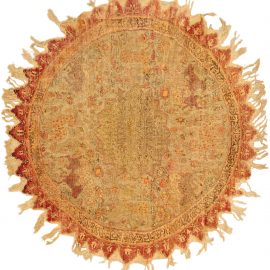 Antique Round Turkish Rug BB5217