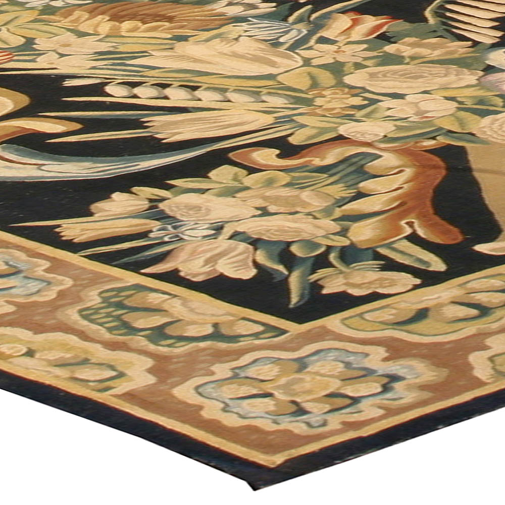Authentic 18th Century Bold, Floral Gobelins Tapestry BB1212