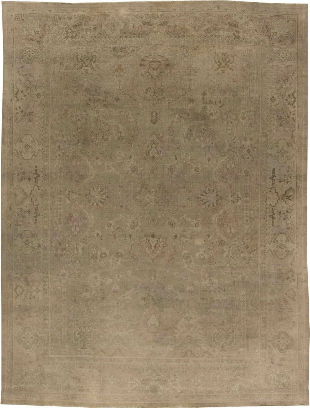 Fine Antique Indian Amritsar Hand Knotted Wool Rug BB4453