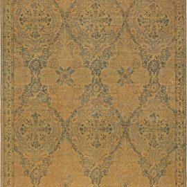 Antique Indian Allover Warm Tan Hand-Knotted Wool Rug – Circa 1920 BB5772
