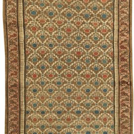 Authentic 19th Century Persian Bakshaish Handmade Wool Runner BB3973