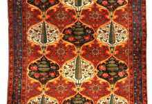 Red Antique Persian Bakhtiari Carpet BB3460