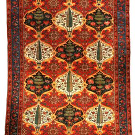 Red Antique Persian Bakhtiari Carpet BB3460
