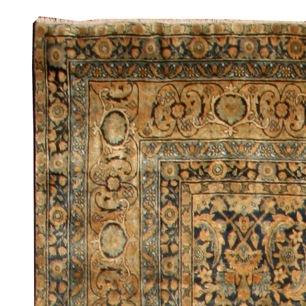 Antiuqe Persian Kirman Handmade Wool Rug BB0074